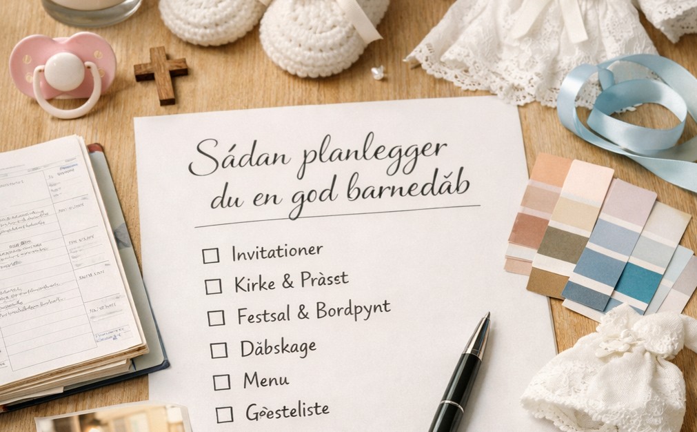 sådan planlægger du en god barnedåb